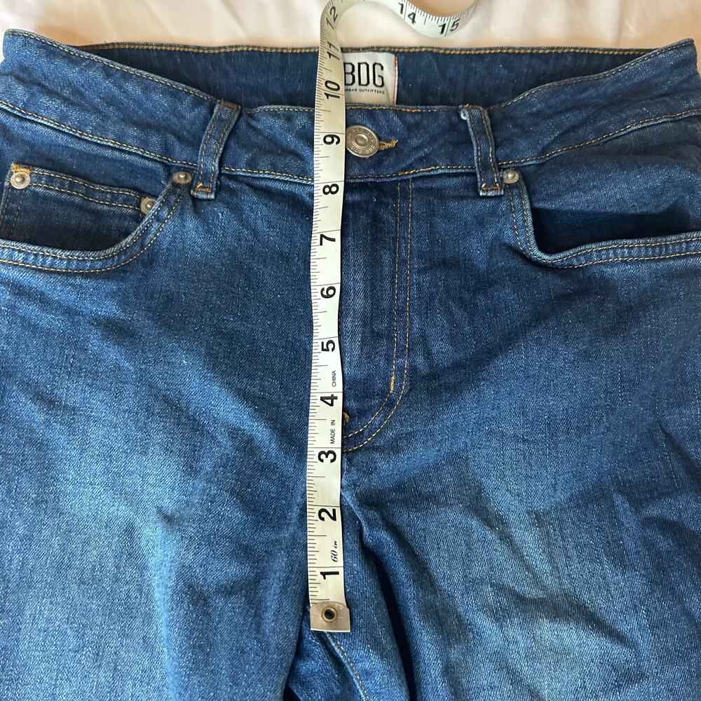 Urban Outfitters BDG Y2K Jeans Studded Rhinestone flare denim Women 27 - Picture 5 of 8